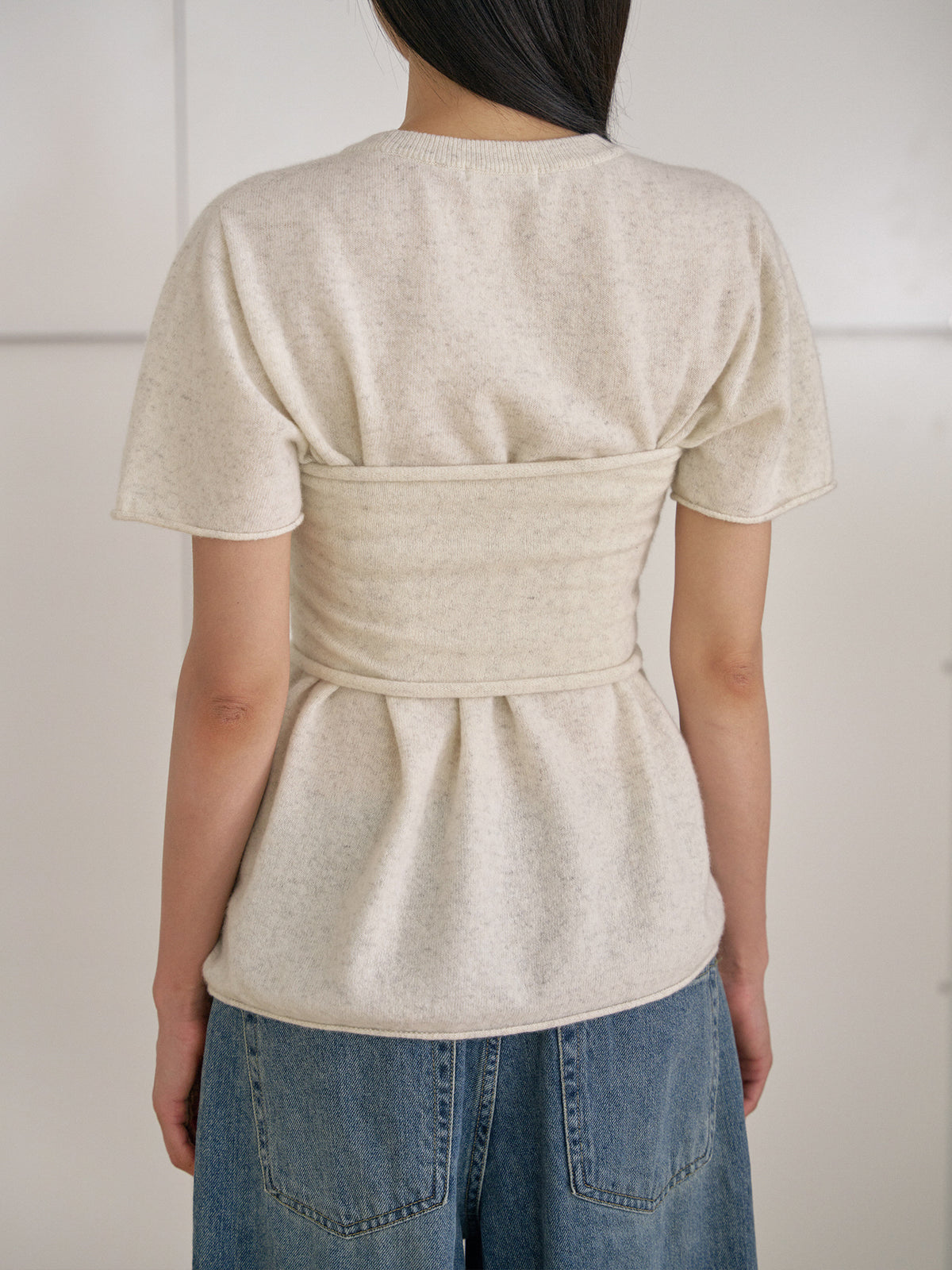 Cashmere Bustier - Oatmeal 11