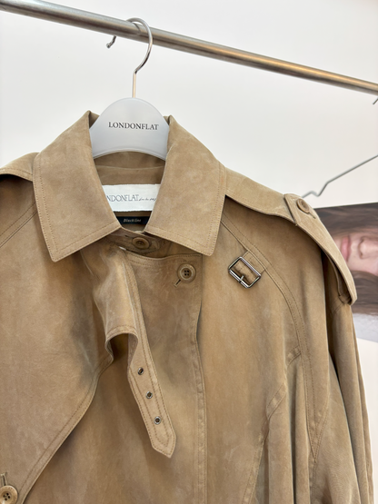 Eyelet Trench Coat