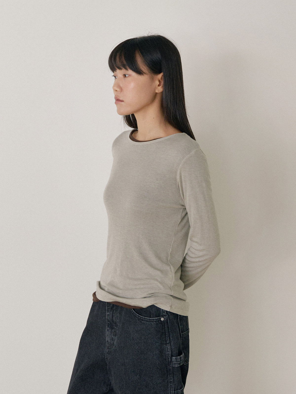 Finger Hole Long Sleeve - Green 9