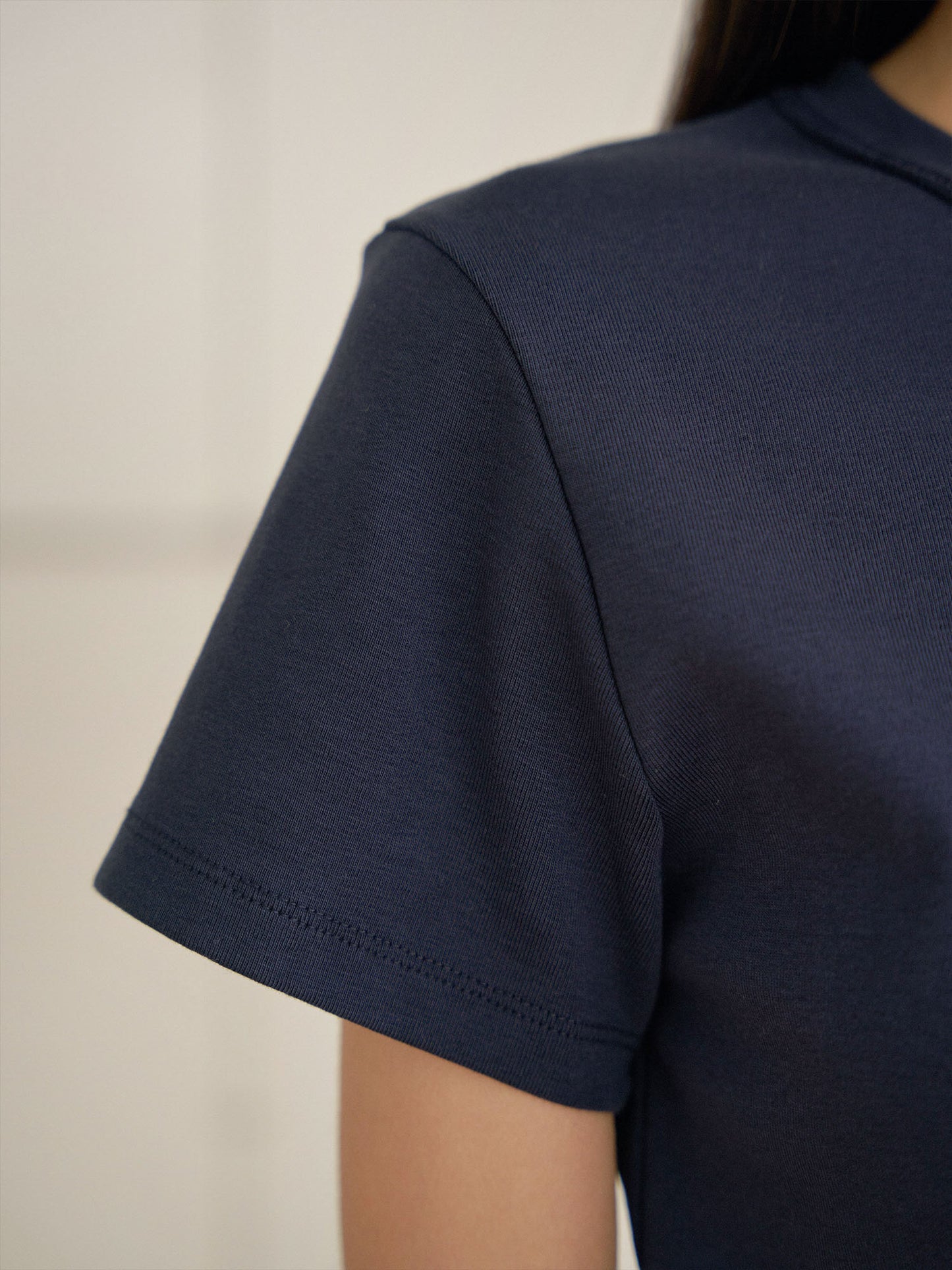 Soft Rib Short Sleeve - Navy