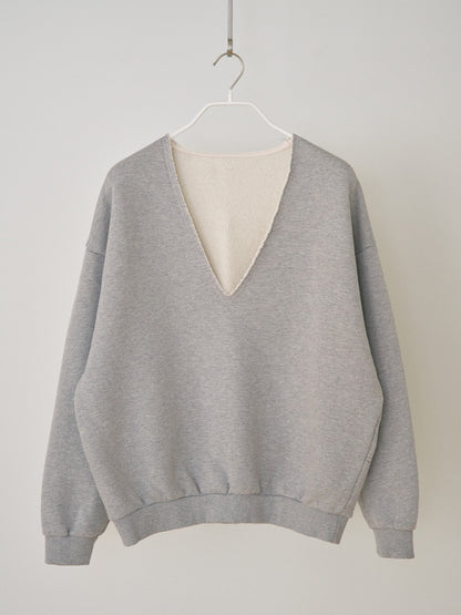 Raw Edge Sweatshirt - Gray 6