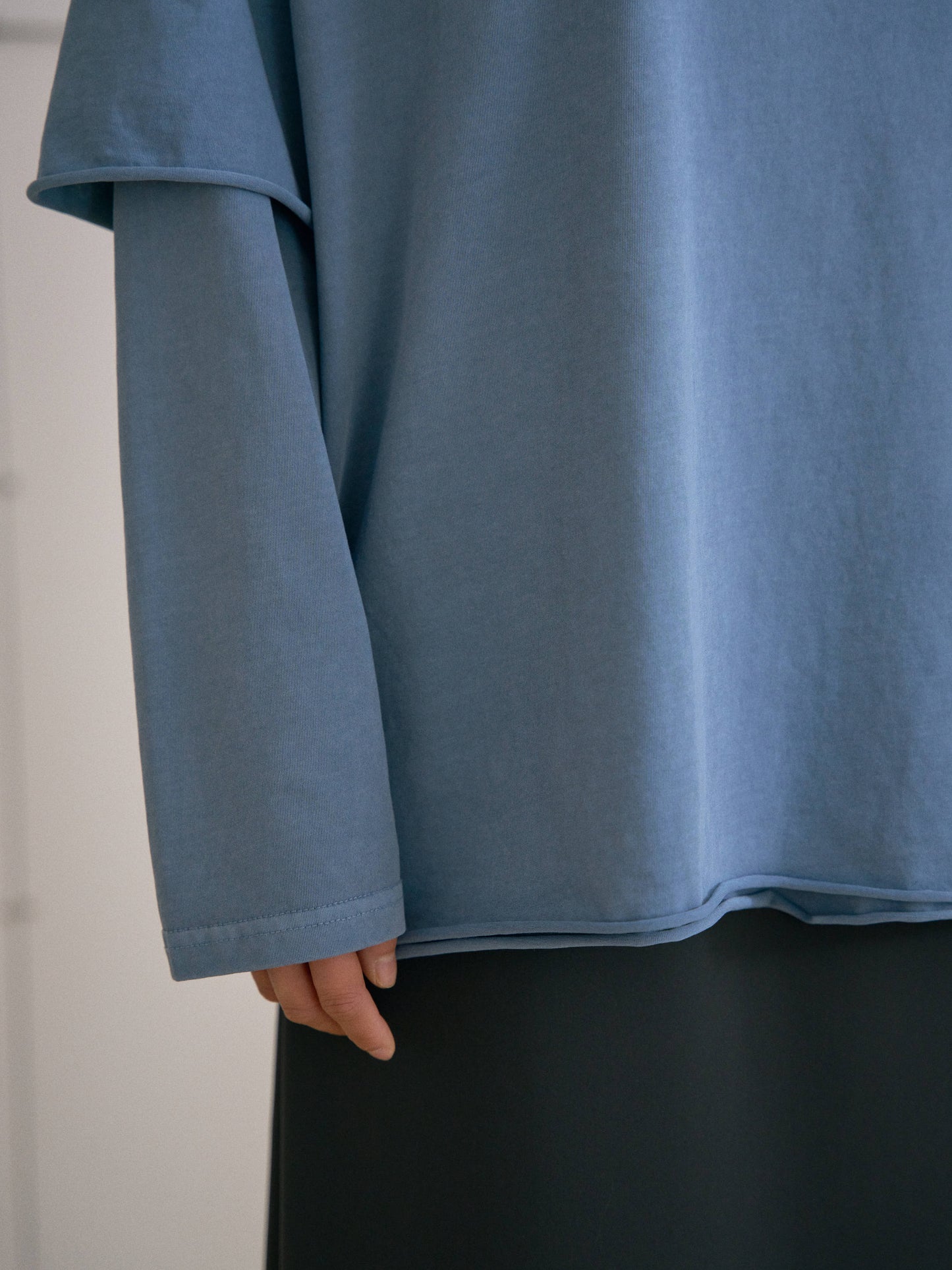 Pigment Layered Long Sleeve - Blue