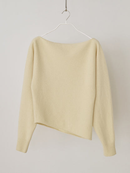 MARAN Flow Boat Neck Pullover - Pale Yellow 商品画像18/21