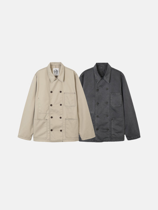 Double Breasted Chore Jacket - all colors