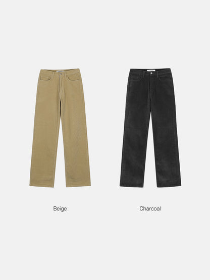 Corduroy Straight Pants - all colors