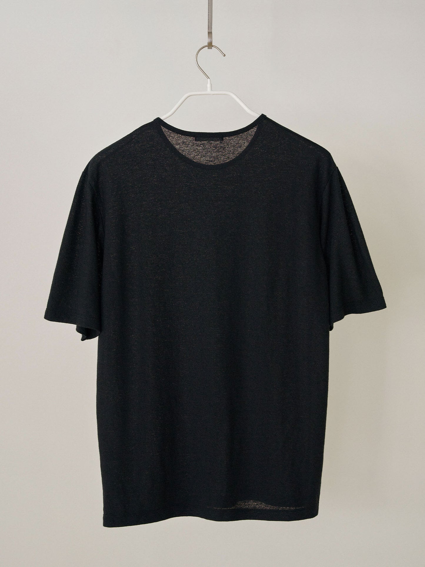 Linen Loose Short Sleeve - Black