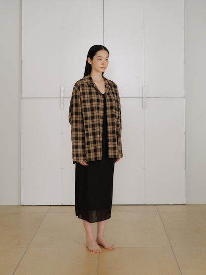 Check Flap Jacket - Black 9