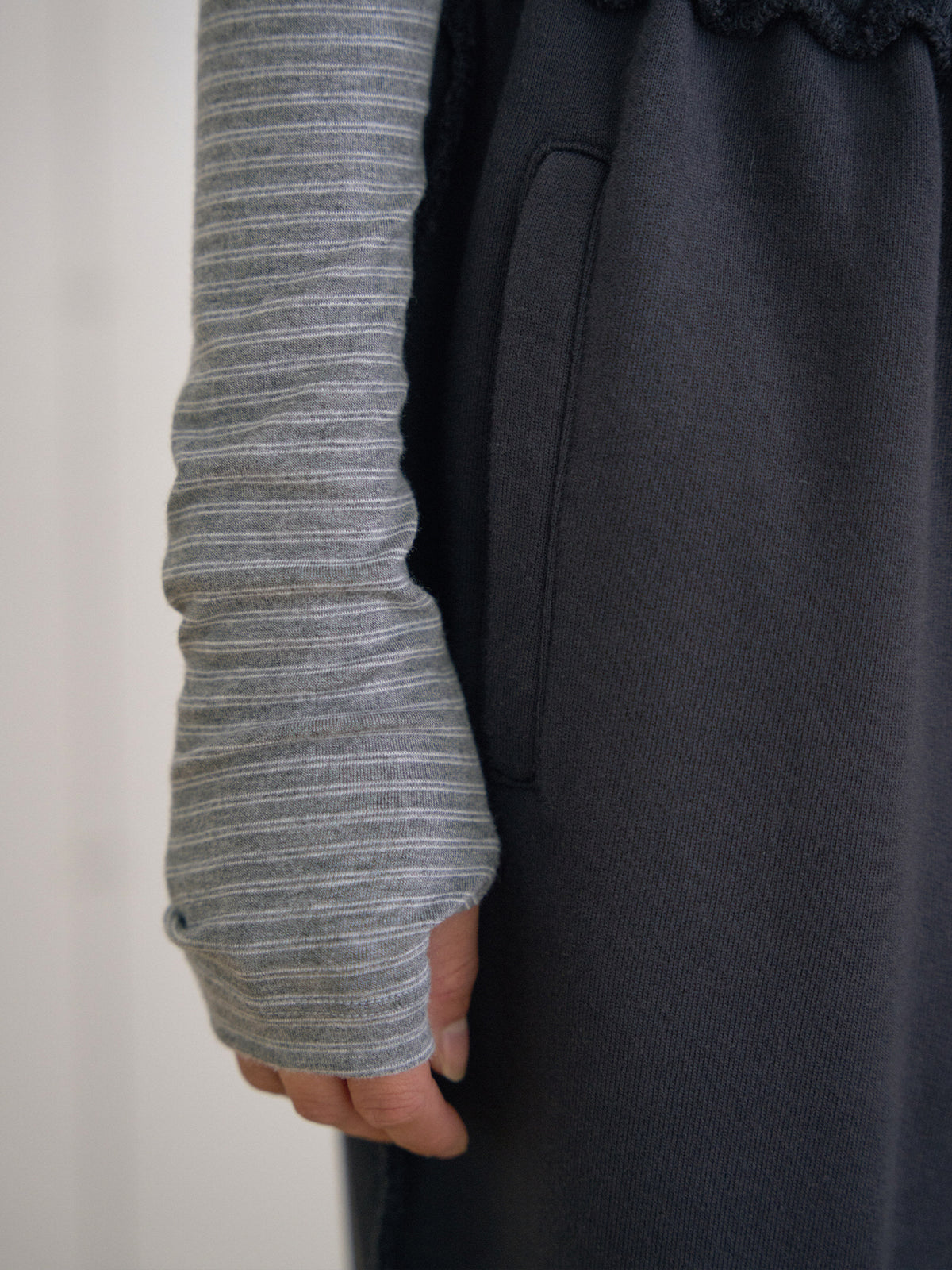 MARAN Rib Stripe Long Sleeve - Gray 商品画像16/21