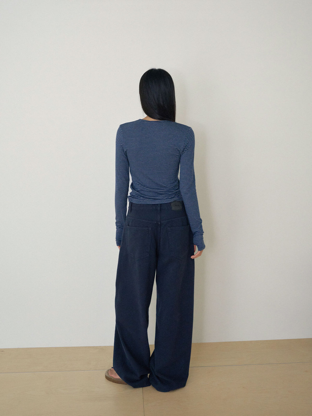 MARAN Rib Stripe Long Sleeve - Navy 商品画像17/21