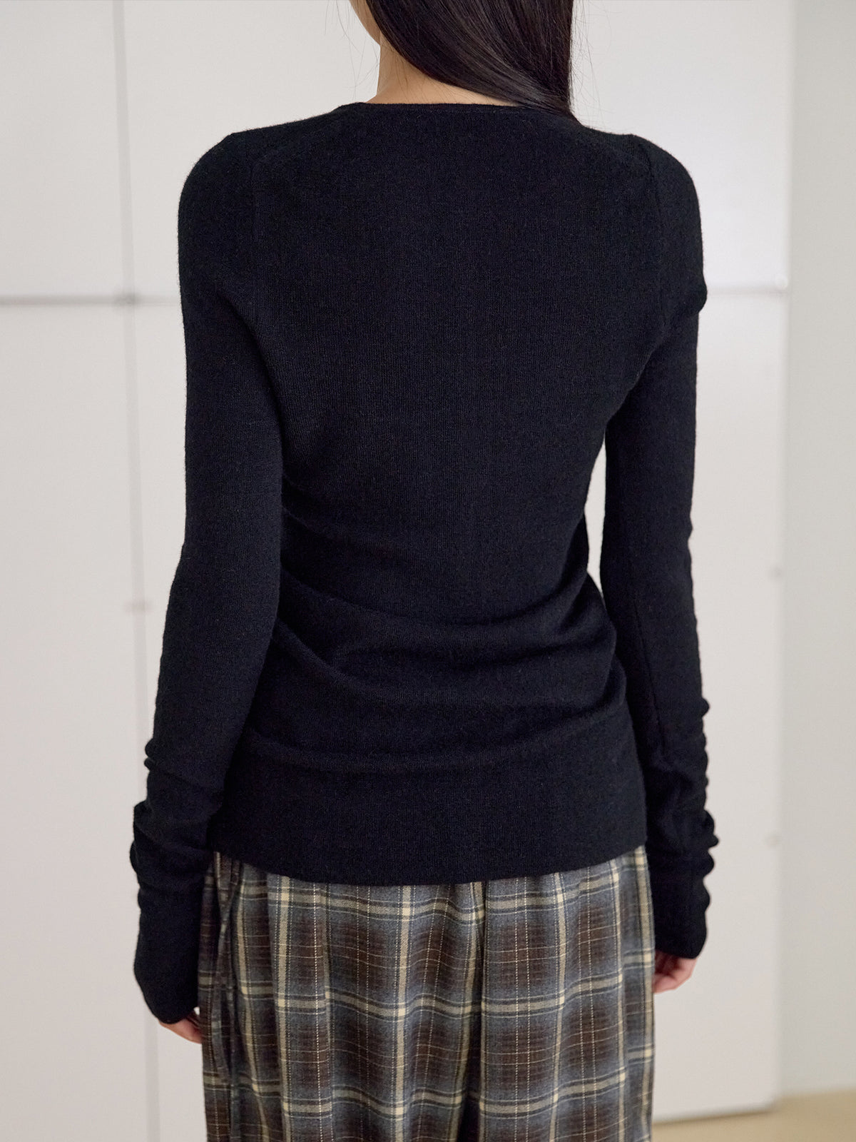 MARAN Alpaca Button Cardigan - Black 商品画像13/21