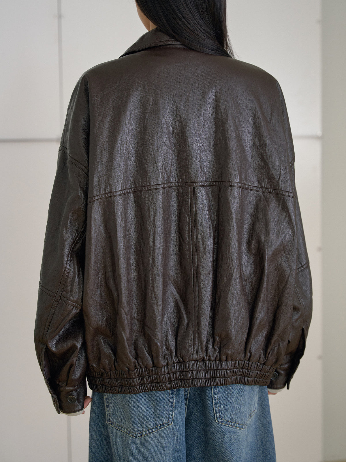 MARAN Soft Leather Blouson - Brown 商品画像13/21