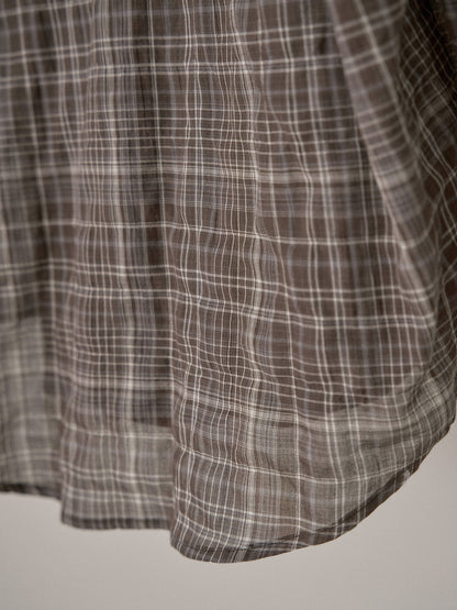 Check Wire Shirt - Brown 10