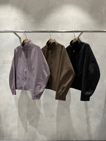 Stand Collar Zip-Up Jacket 3色展開 正面
