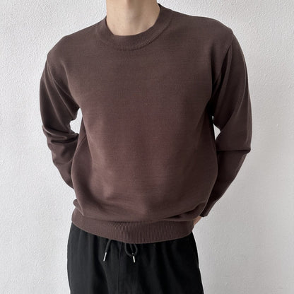 クリーンラウンドニット DEEP BROWN 1