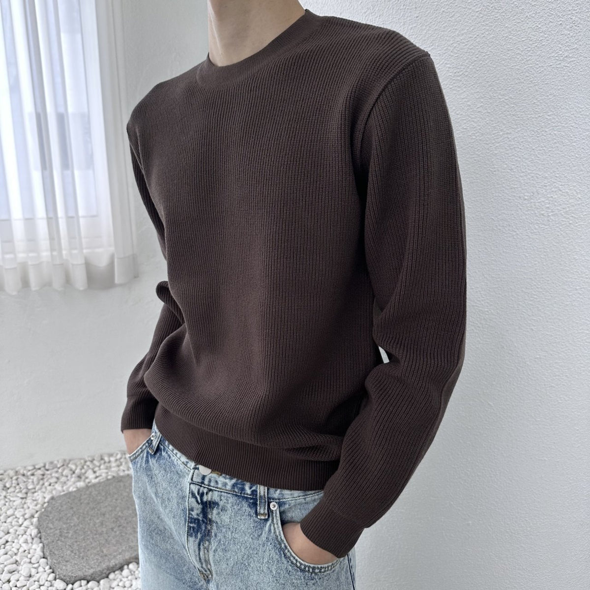 クリーンハチニット DEEP BROWN 1