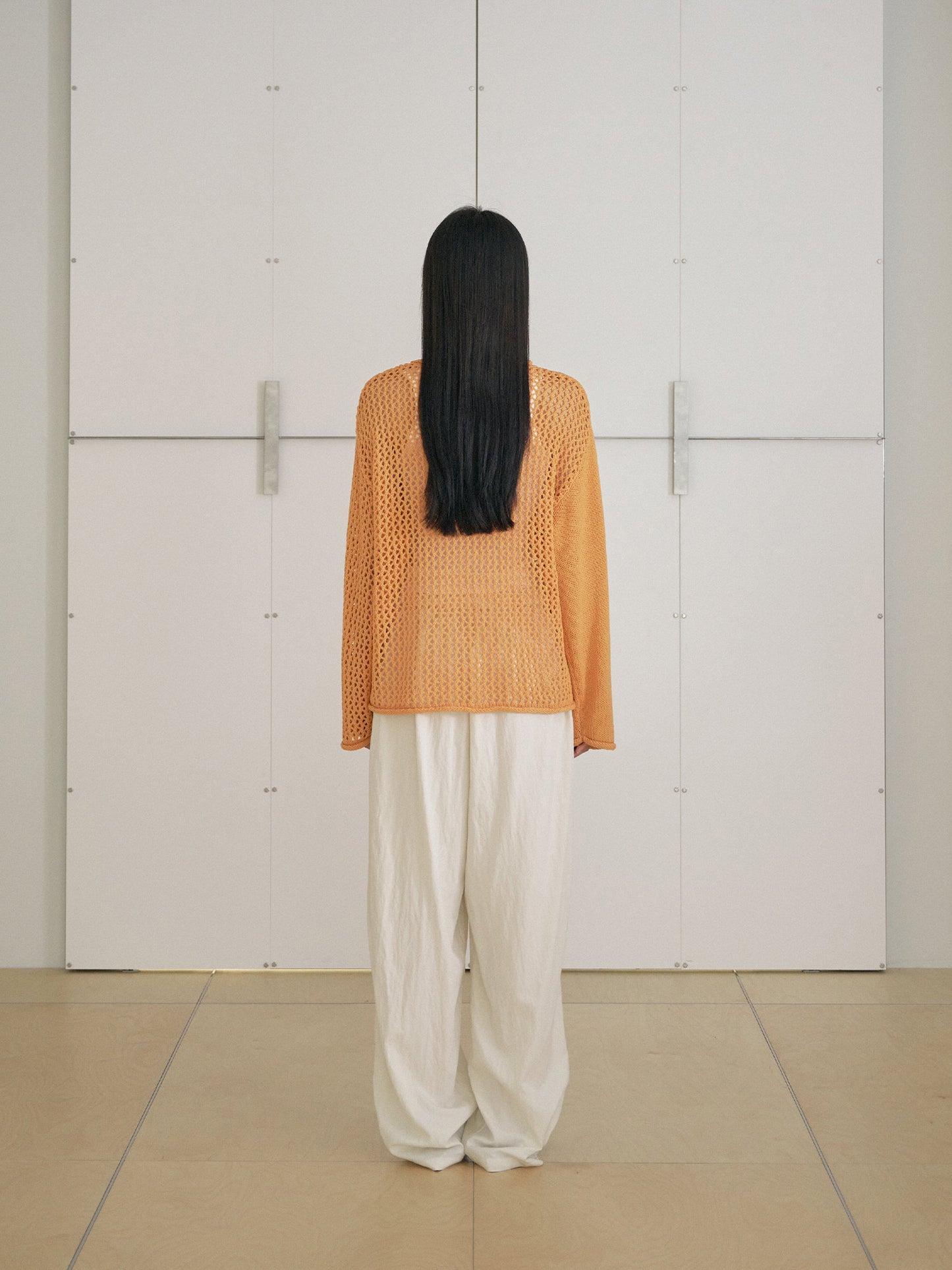 Summer Block Pullover - Orange