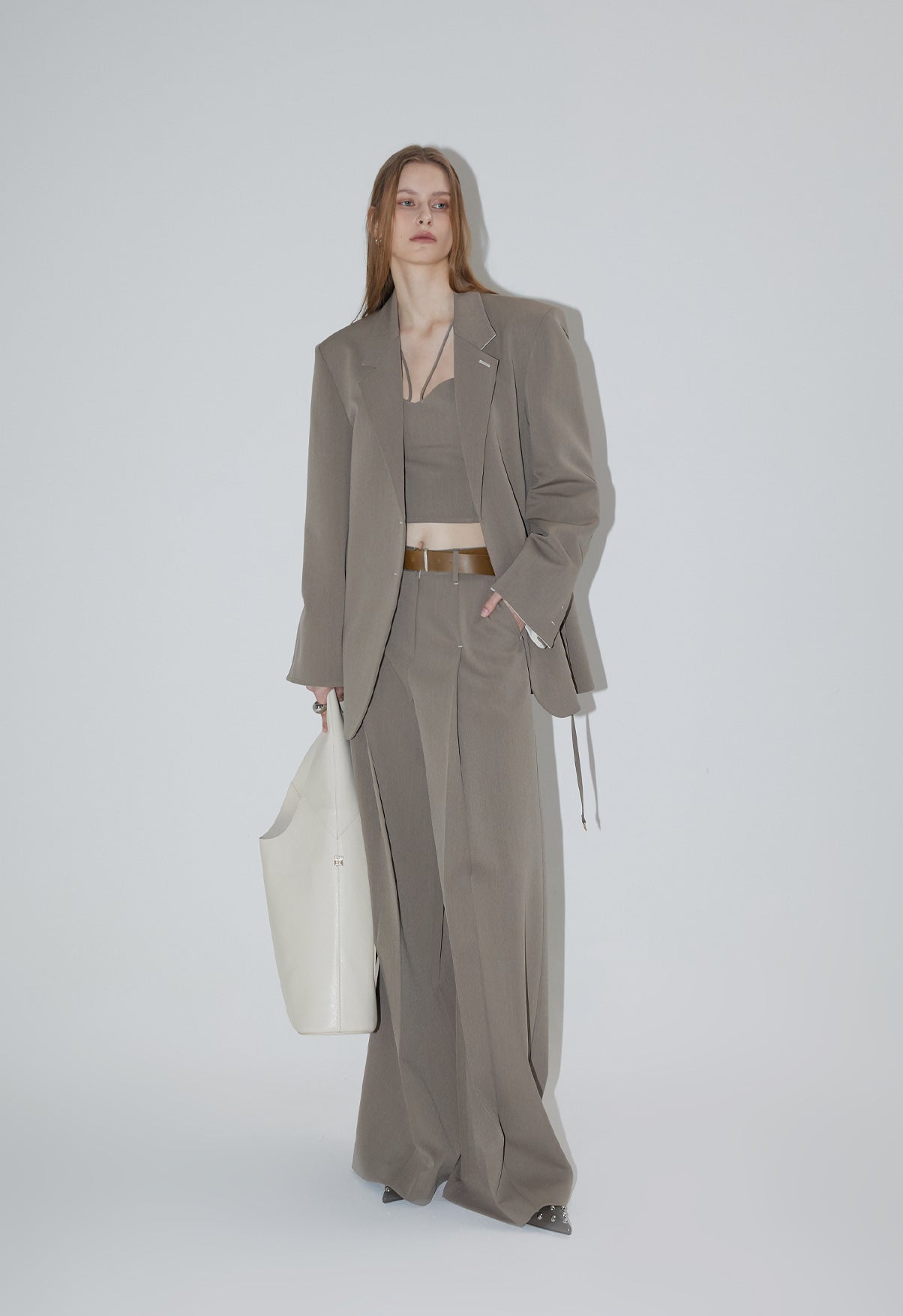 [RENEJ 2025SS] Us Square Tweed Jacket 