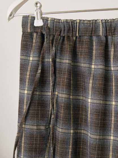 MARAN Side String Check Pants - Khaki 商品画像13/21