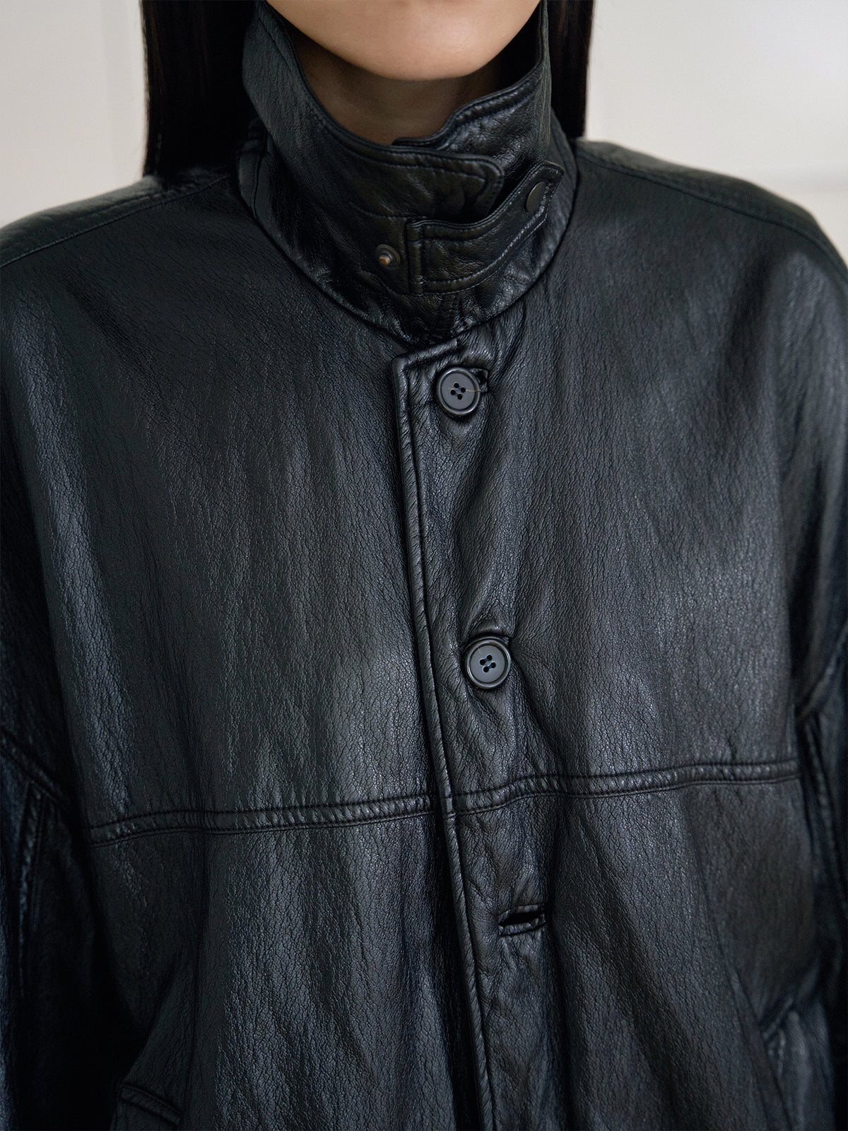 MARAN Soft Leather Blouson - Black 商品画像19/21