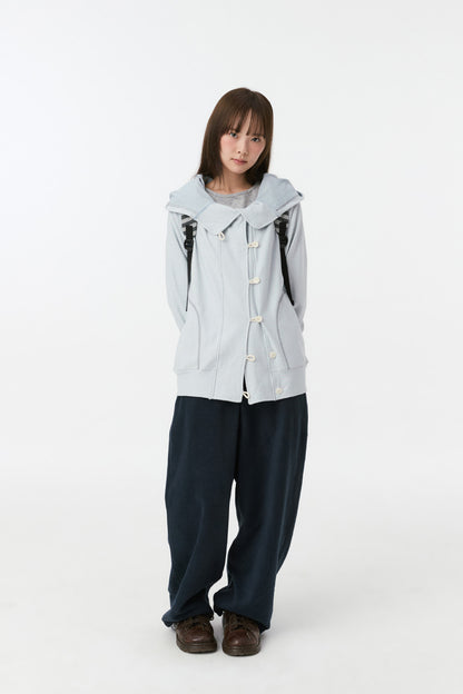 SIGNATURE EMBROIDERY FLEECE PANTS, NAVY