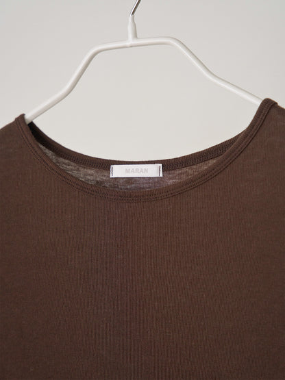 Finger Hole Long Sleeve - Brown 7