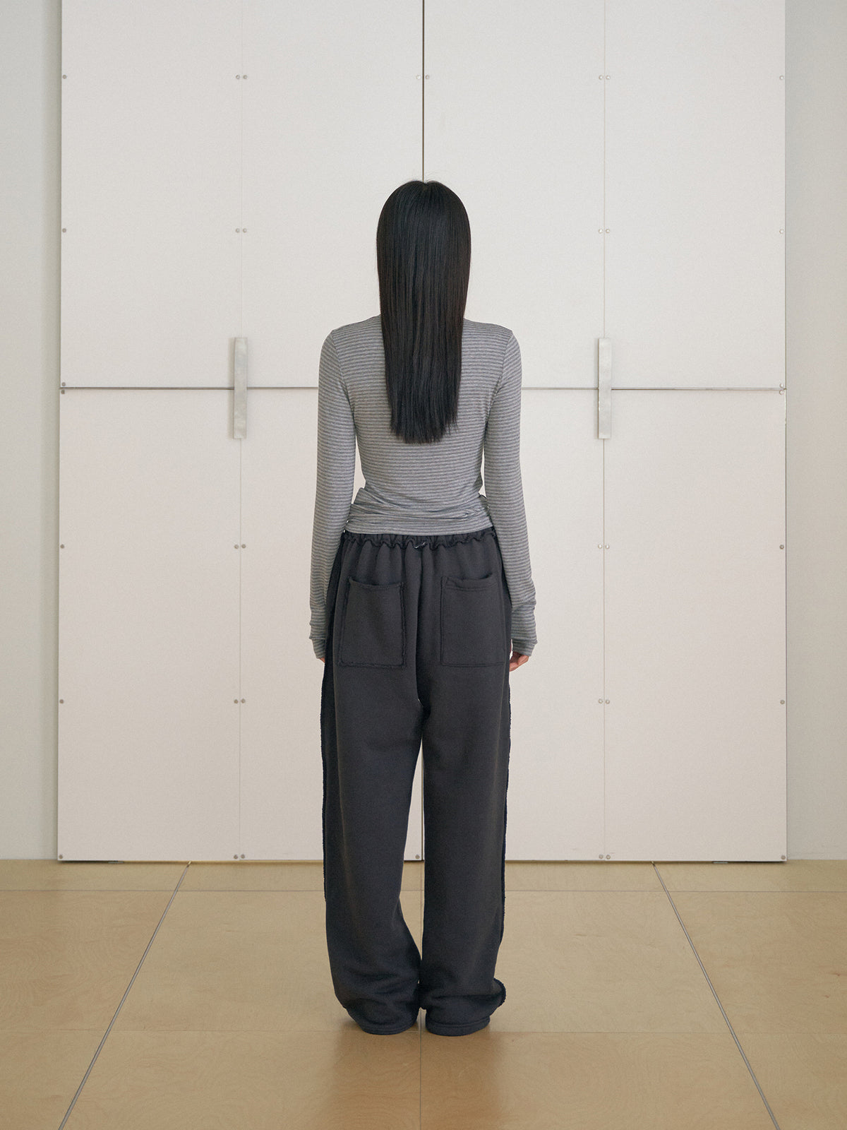 MARAN Rib Stripe Long Sleeve - Gray 商品画像20/21