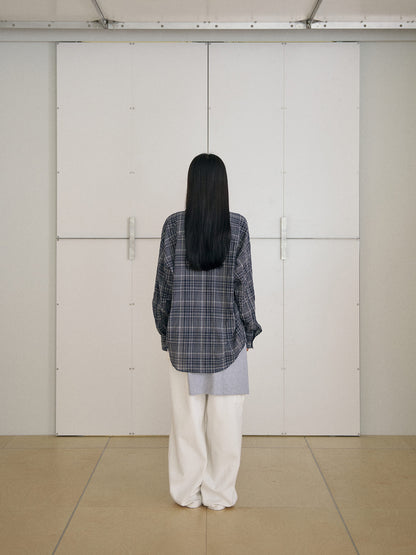 MARAN Check Wire Shirt - Navy 商品画像14/21