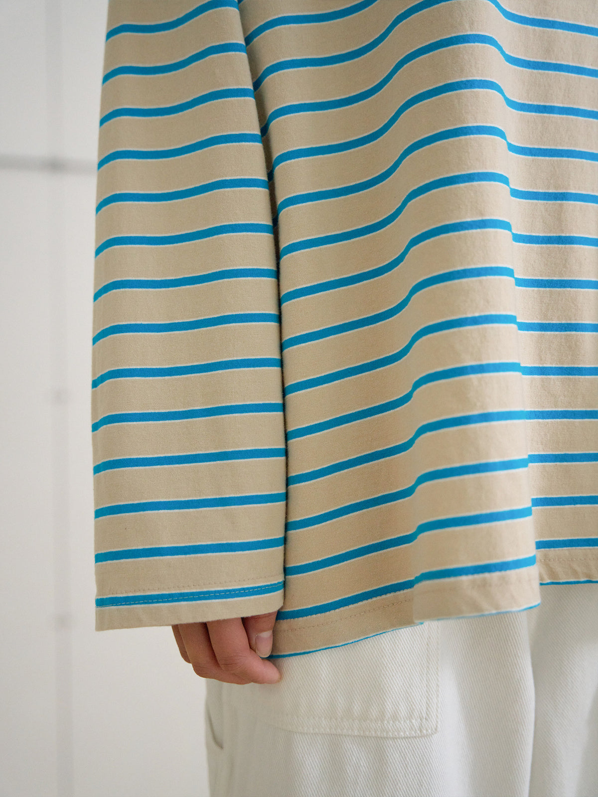 Bridge Boat Neck Long Sleeve - Beige 9