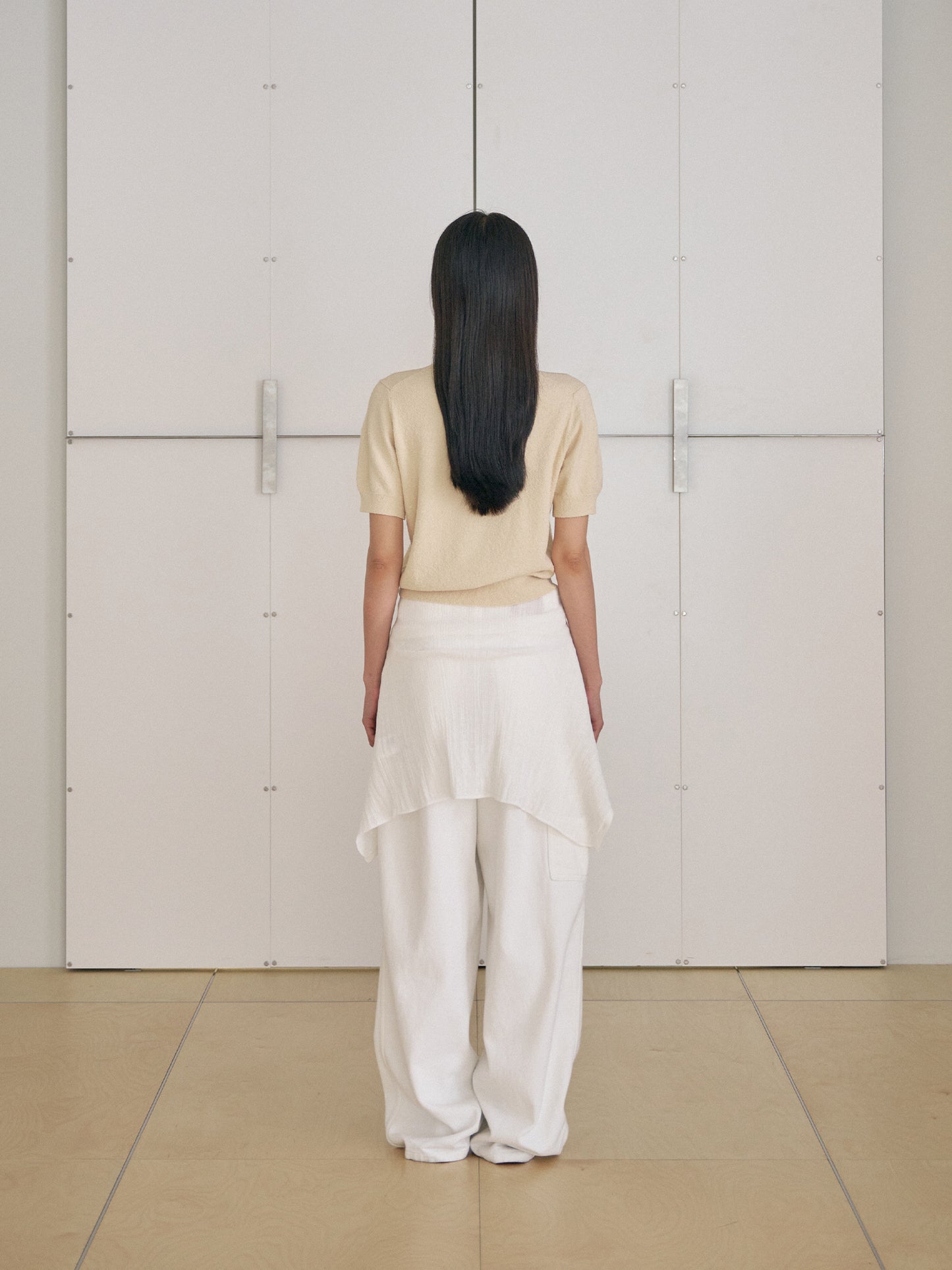 Boucle Round Half Sleeve - Beige