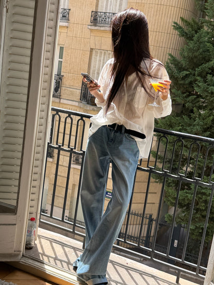Wide Cuff Denim