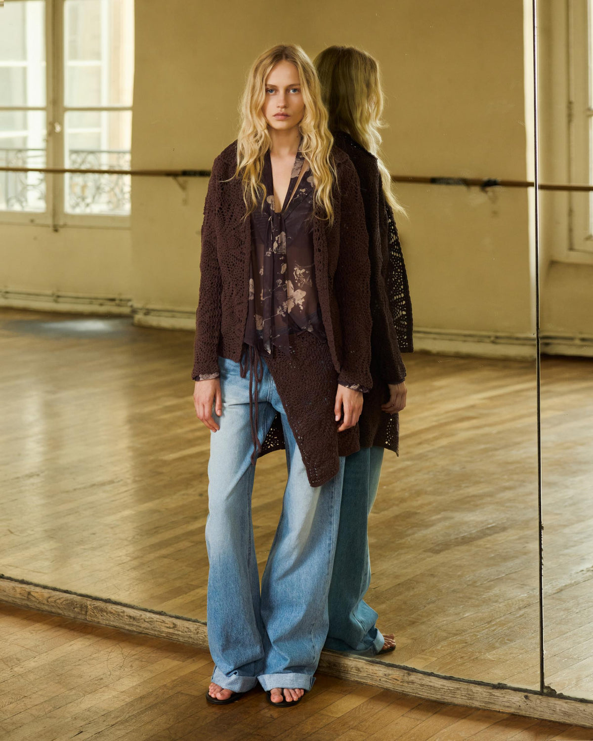 Openwork Cardigan