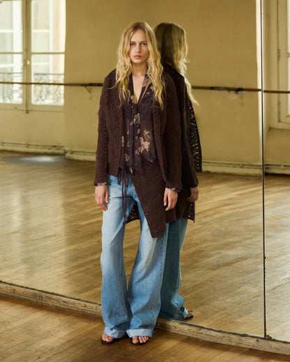Openwork Cardigan