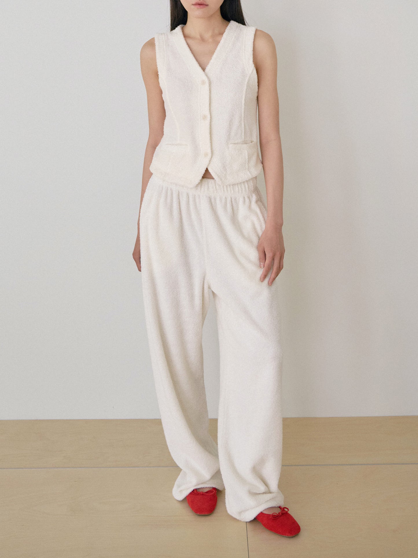 Terry Sweat Pants - Ecru