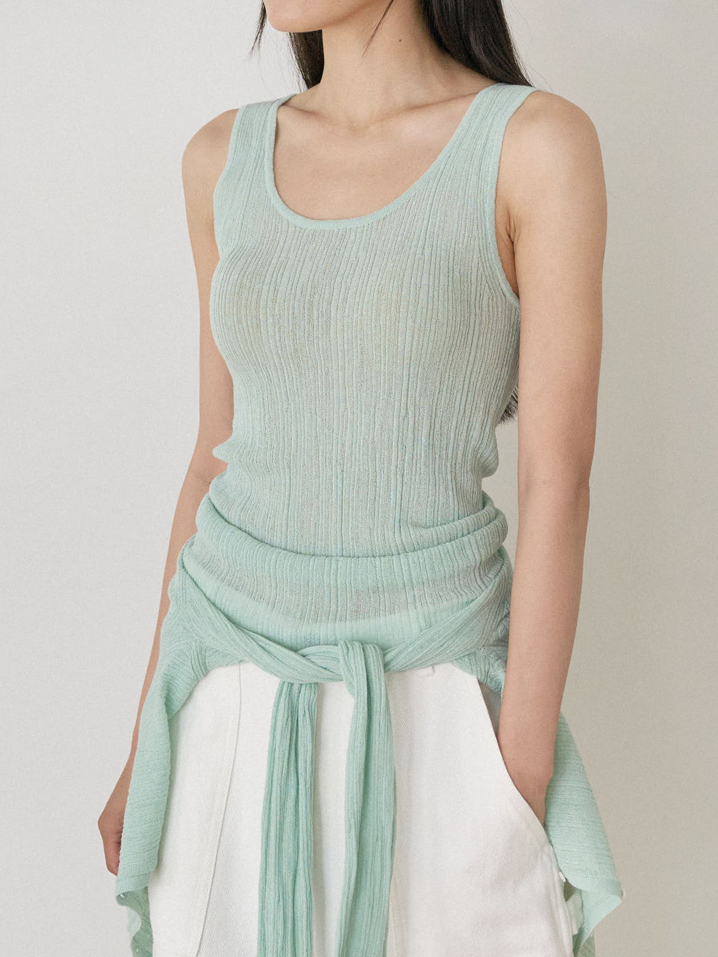 Multi Rib Sleeveless - Mint