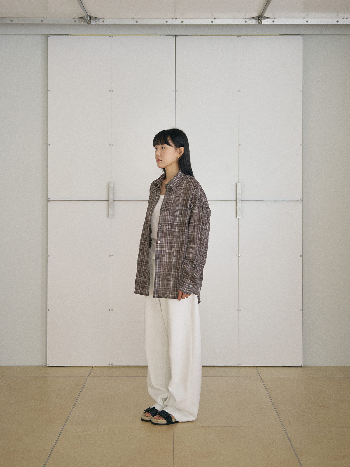 MARAN Check Wire Shirt - Brown 商品画像19/21
