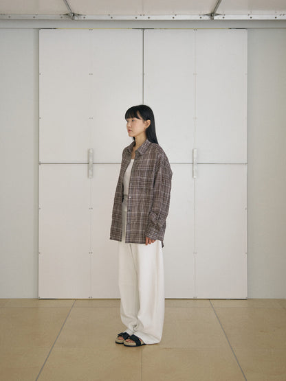 MARAN Check Wire Shirt - Brown 商品画像19/21