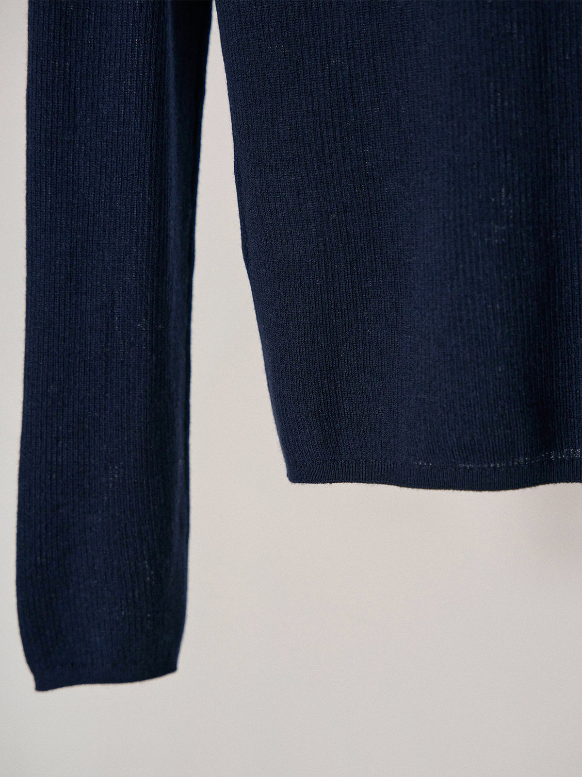 MARAN Henley Neck Pullover - Navy 商品画像18/19