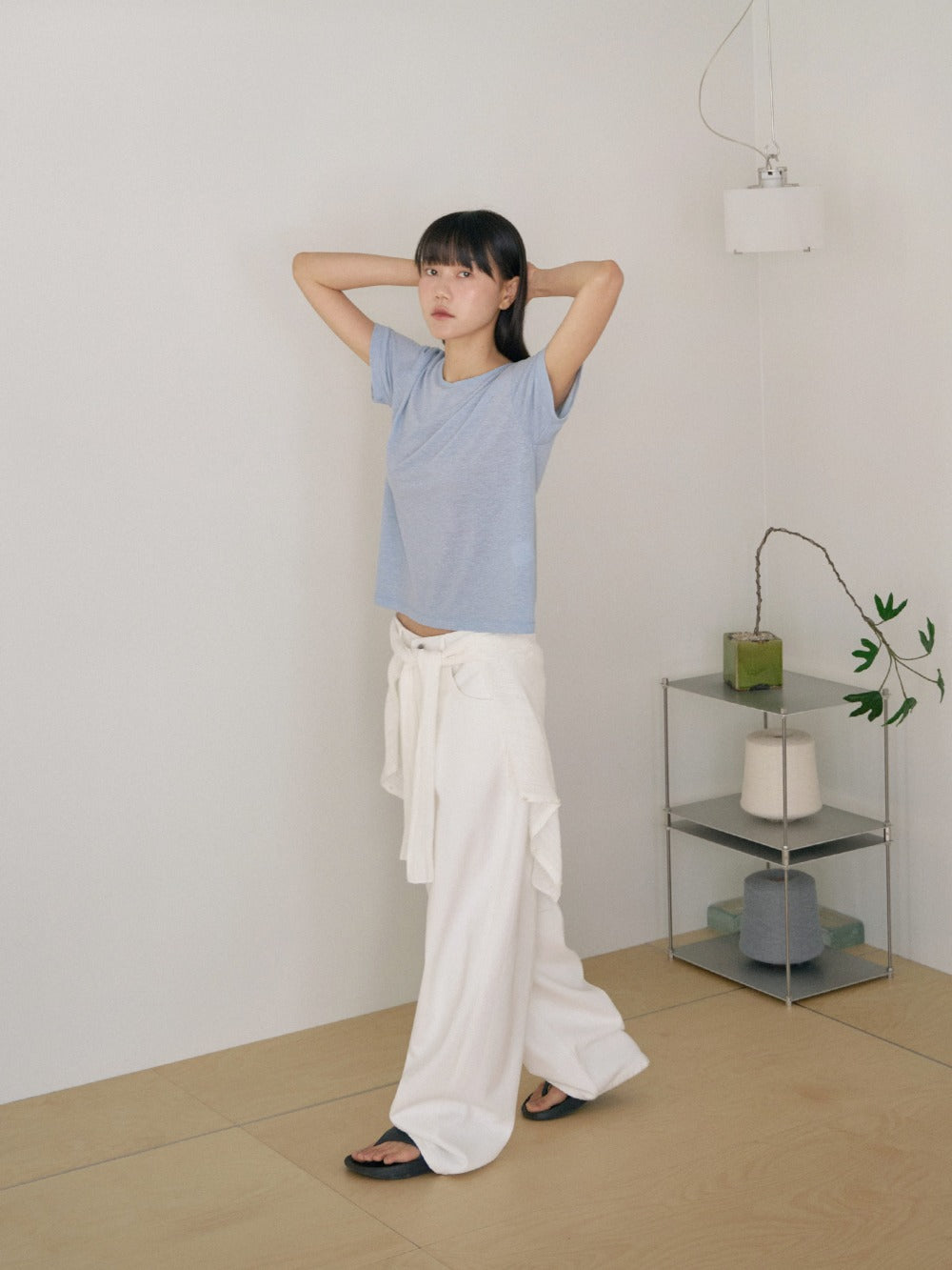 Linen Basic Short Sleeve - Blue