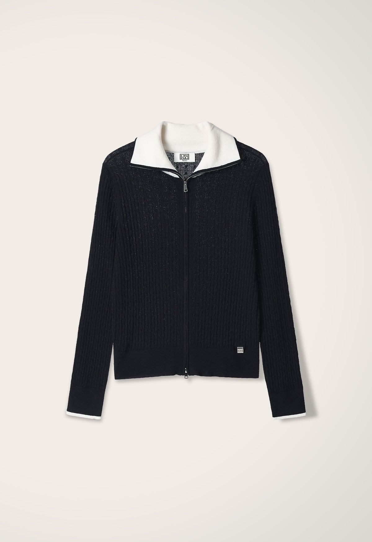 Garen Zip Collar Cardigan