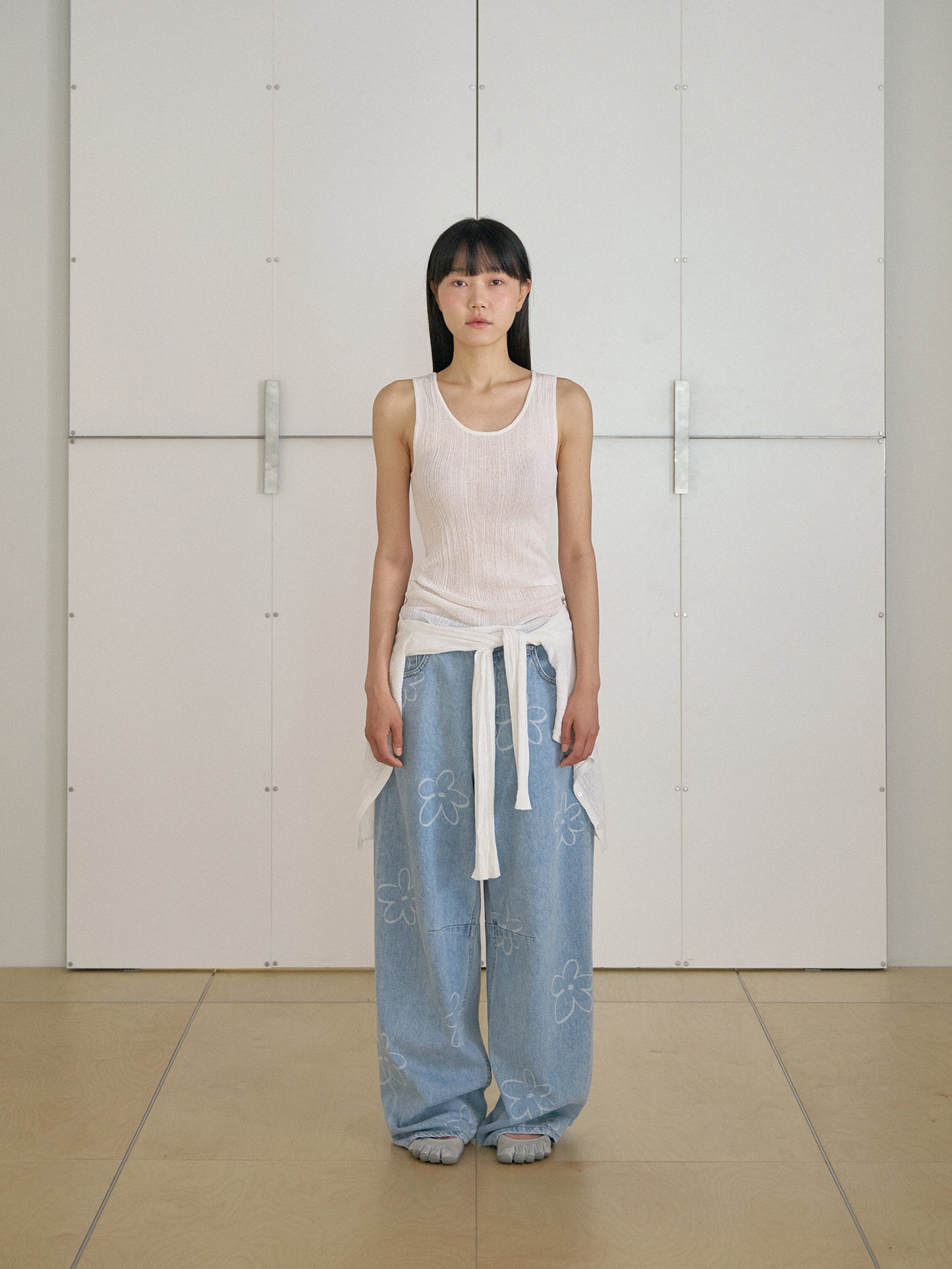Multi Rib Sleeveless - Ivory