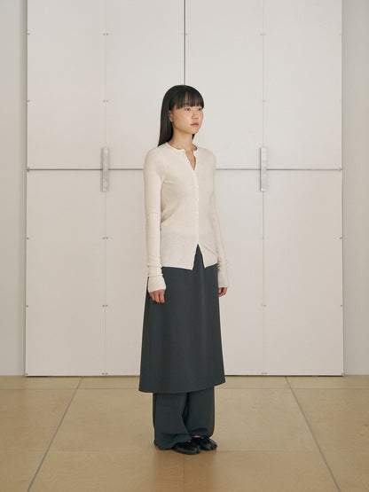 MARAN Alpaca Button Cardigan - Ivory 商品画像17/21