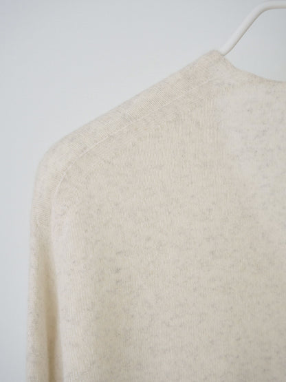 Cashmere Blend V-neck Pullover - Oatmeal 8