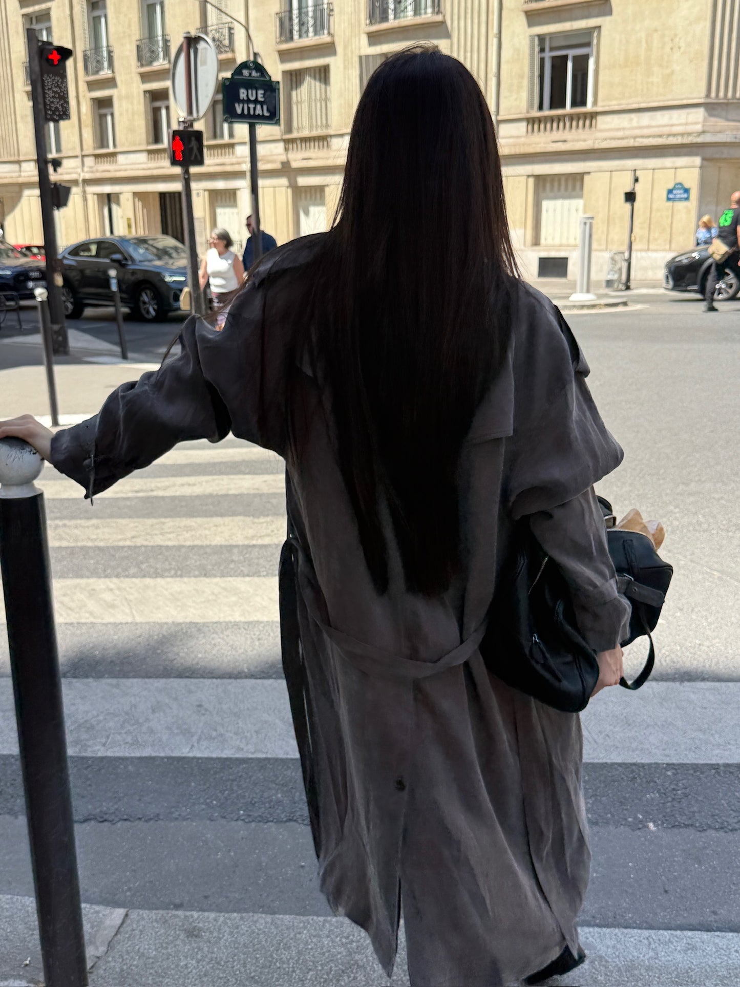 Eyelet Trench Coat
