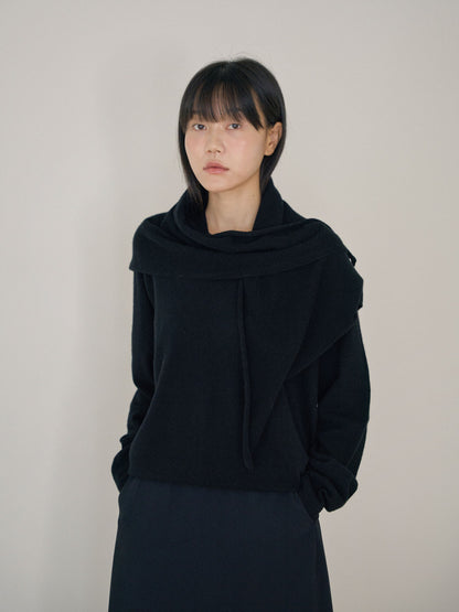 Triangle Scarf - Black 1