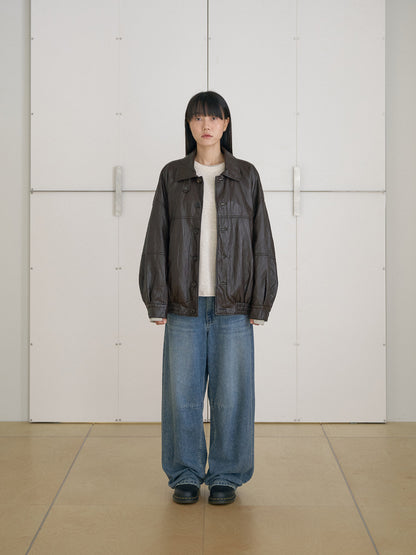 MARAN Soft Leather Blouson - Brown 商品画像14/21