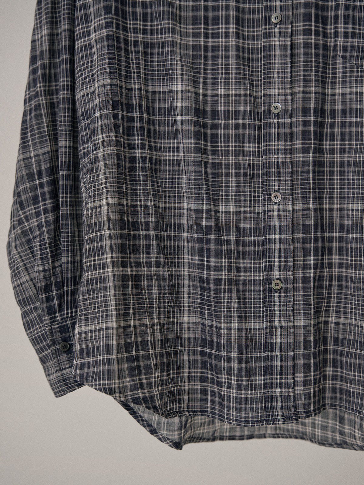 MARAN Check Wire Shirt - Navy 商品画像20/21