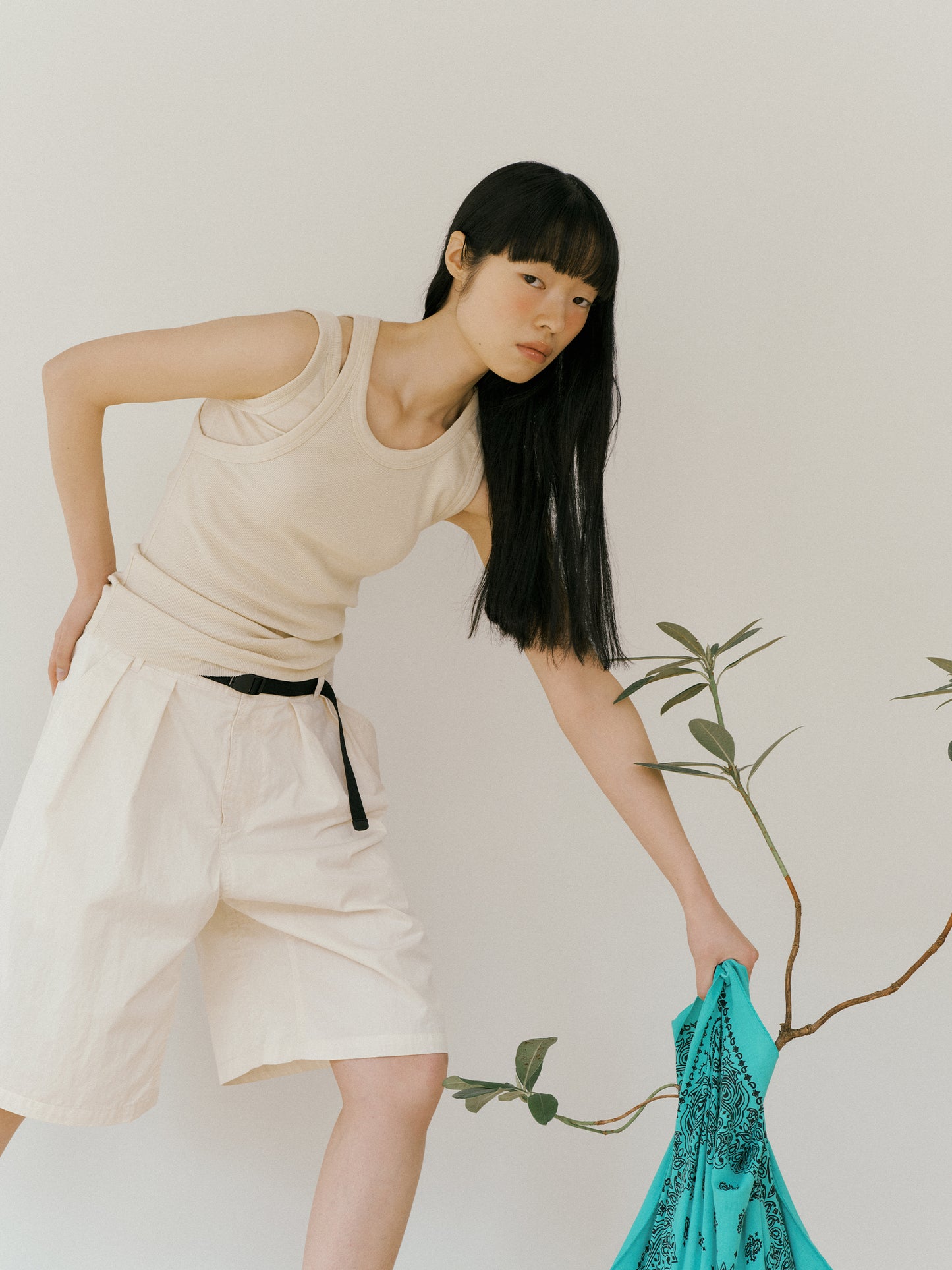 Mei Ribbed Sleeves-BEIGE