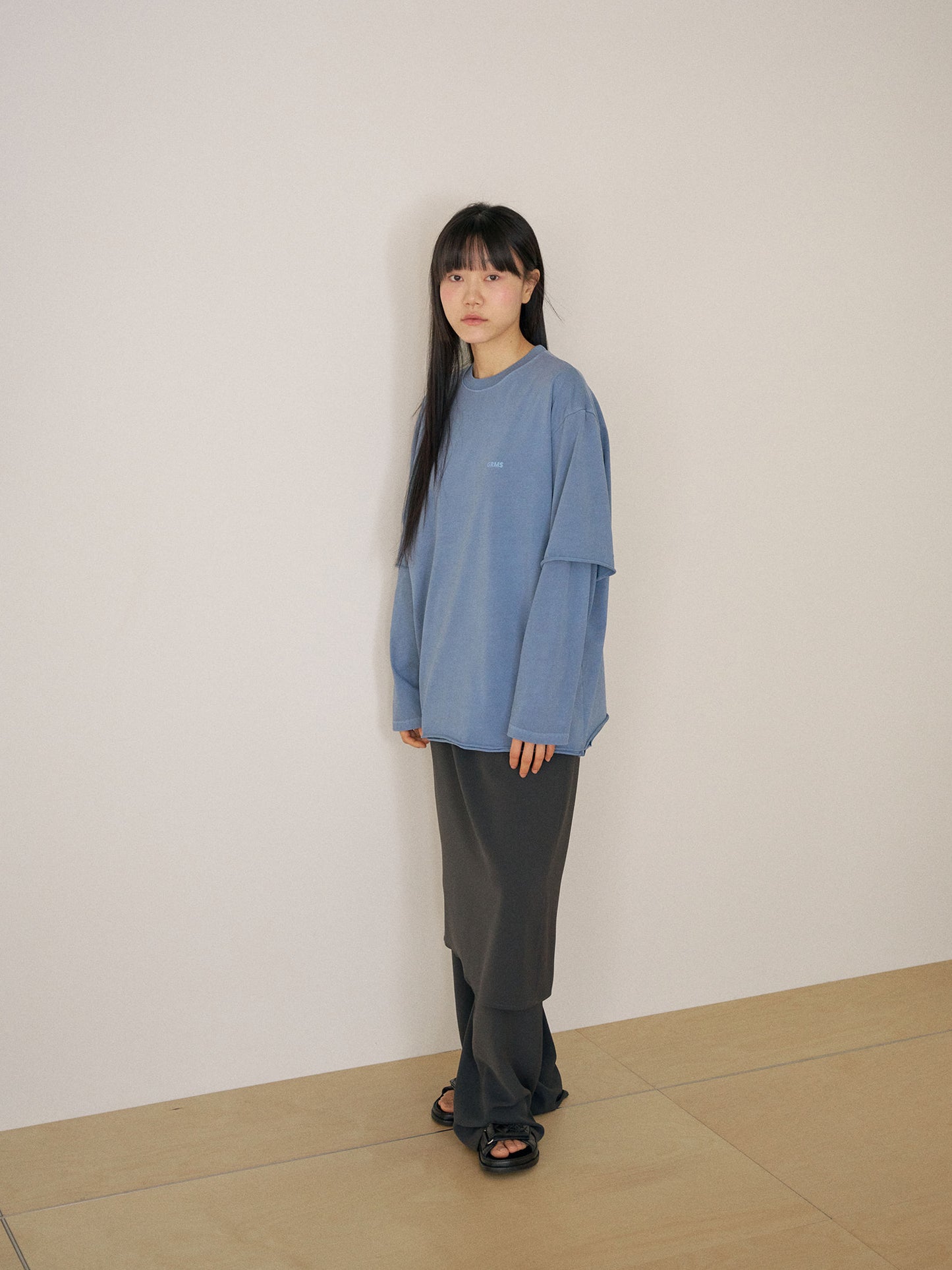 Pigment Layered Long Sleeve - Blue