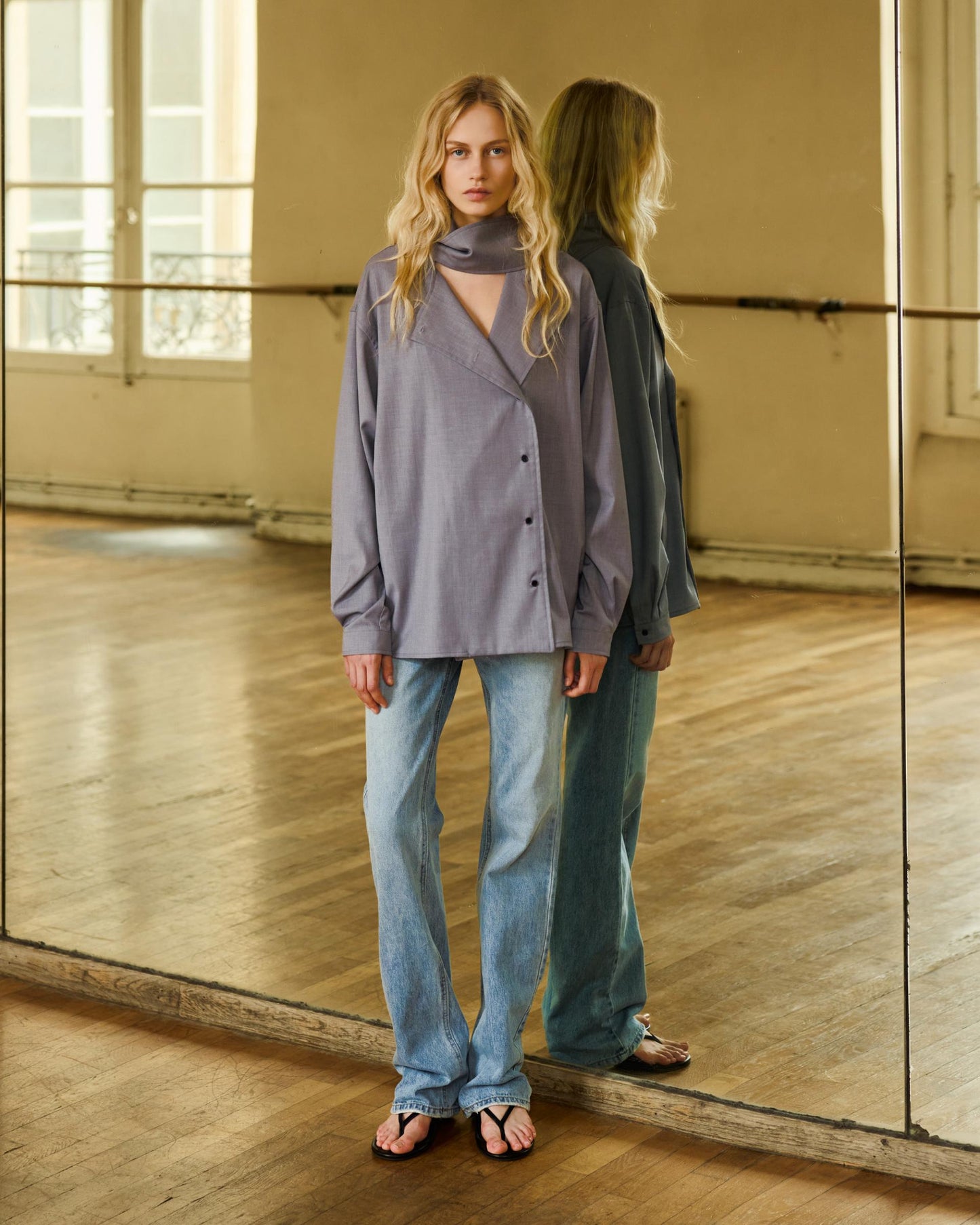Shoulder Muffler Shirt