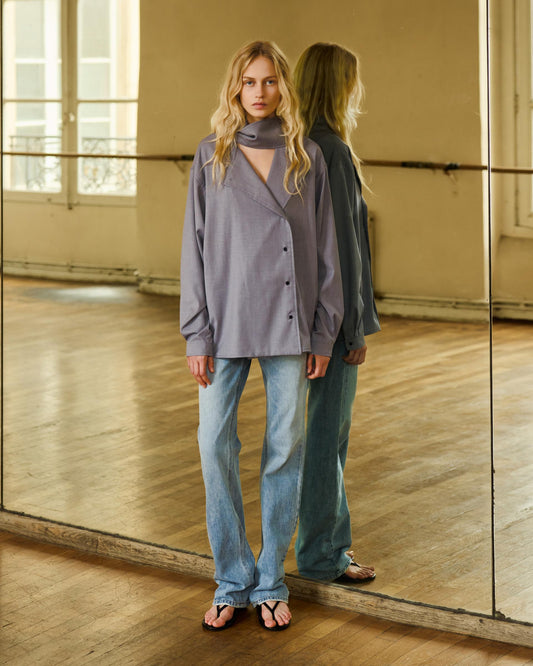 Shoulder Muffler Shirt